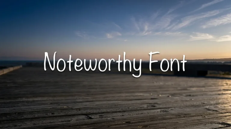 Noteworthy Font Free Download